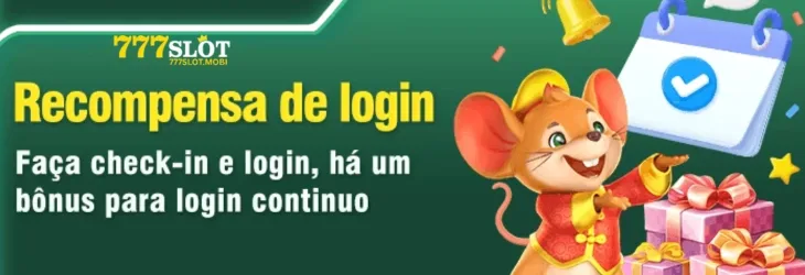 recompensa de login promoções
